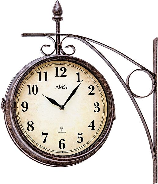 AMS Funkwanduhr F5966 (Quarzuhr,Wohnzimmer,Esszimmer,Küche,Arbeitszimmer,Bü günstig online kaufen