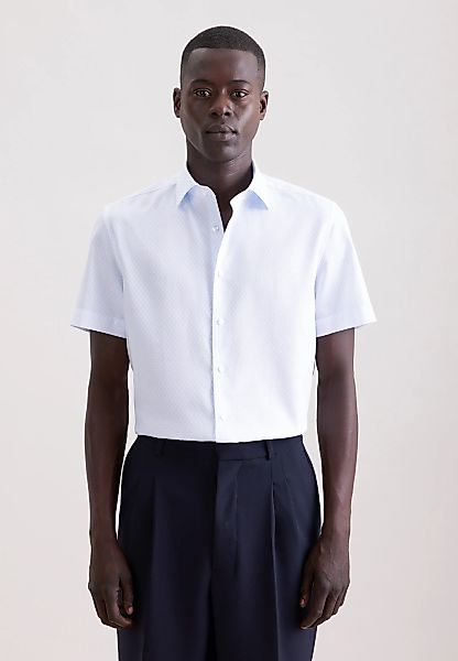 seidensticker Businesshemd "Schwarze Rose" Shaped 1/2 Kentkragen Druck günstig online kaufen