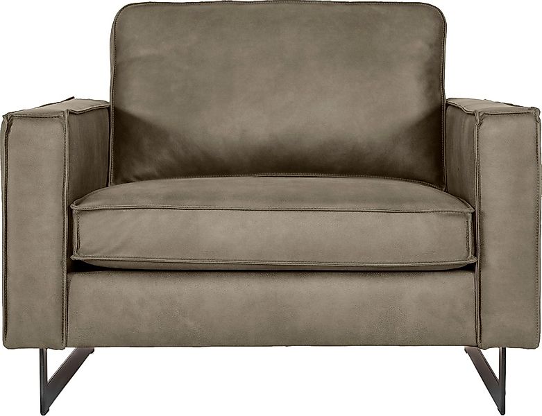 Places of Style Loveseat "Pinto 105 cm, Cord, Chenille, Lederoptik", mit Ke günstig online kaufen