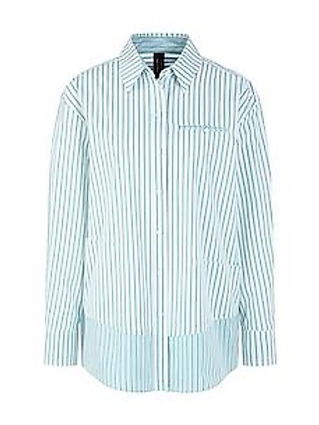 Long-Bluse Hemdkragen Marc Cain weiss günstig online kaufen