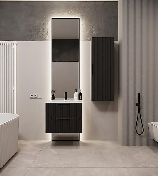 welltime Waschtisch TIBU mit Waschbecken. 2 Schubladen. 2 Breiten (60/80cm) günstig online kaufen