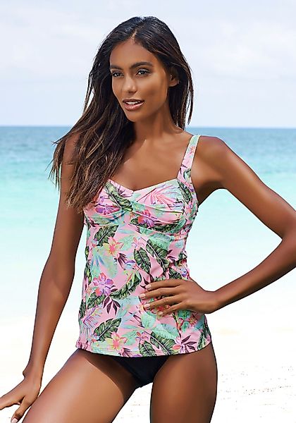 s.Oliver Bügel-Tankini-Top Azalea, mit tropischem Druck günstig online kaufen