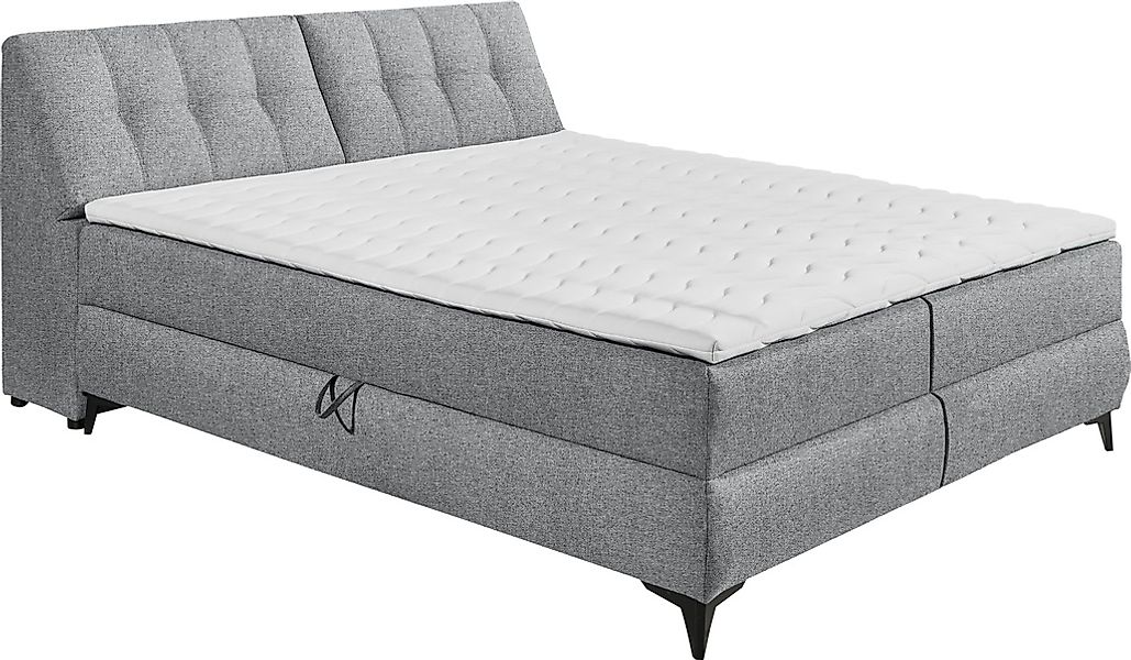 ED EXCITING DESIGN Boxbett "Atlantis", mit Bettkasten und Stauraum im Kopft günstig online kaufen