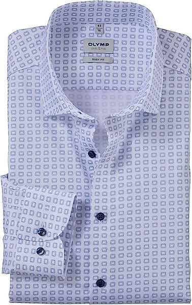 OLYMP Businesshemd Level 5 allover mit Markenlogo bedruckt günstig online kaufen