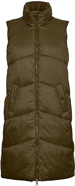 Vero Moda Steppweste Lange Puffer Weste Wattierte Übergangsjacke ohne Ärmel günstig online kaufen