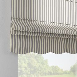 Dekoria Raffrollo Firenze, marinenblau-ecru , 120 x 150 cm günstig online kaufen