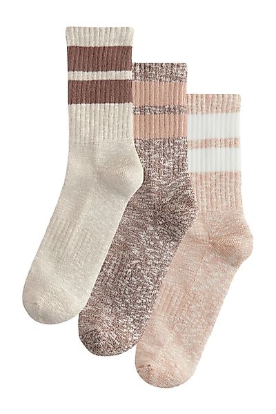 Next Kurzsocken Gerippte Sport-Socken, Fußgewölbestütze, 3er-Pack günstig online kaufen
