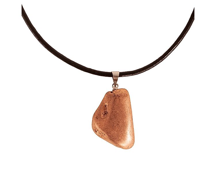 Kette mit Anhänger Halskette Kupfer-Nugget. günstig online kaufen