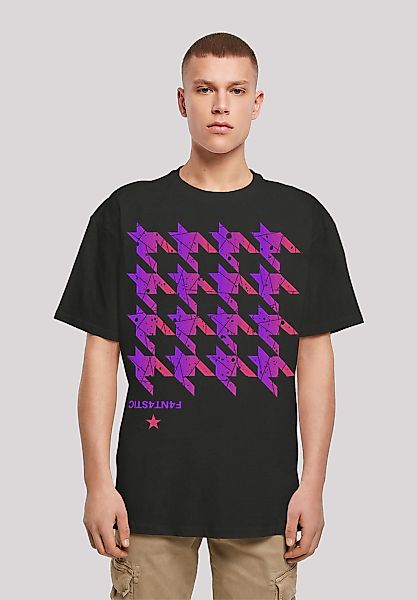 F4NT4STIC T-Shirt "Hahnentritt Pink" Print günstig online kaufen