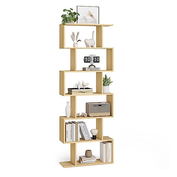 VASAGLE Bücherregal, 1-tlg., Standregal, Büroregal, 6 günstig online kaufen