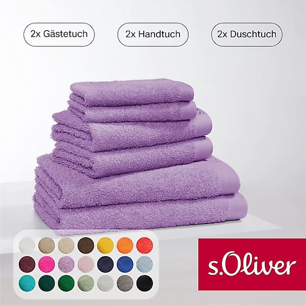 s.Oliver Handtuch Set »s.Oliver, Premium Qualität, 600 gr/m²«, Set, 6 tlg., günstig online kaufen