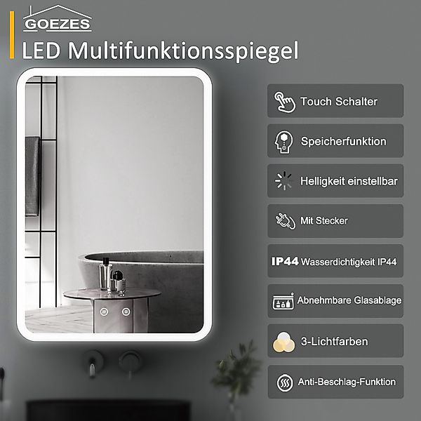 WDWRITTI Badspiegel Spiegelschrank Badschrank Schwarz mit günstig online kaufen