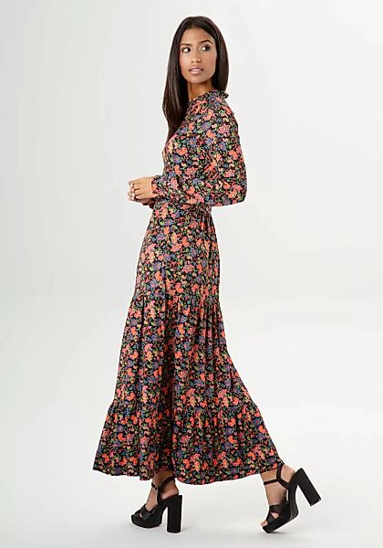 Aniston SELECTED Jerseykleid, mit Rüschen am Ausschnitt - NEUE KOLLEKTION günstig online kaufen