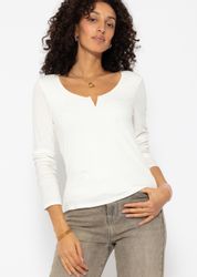 SASSYCLASSY Longshirt Geripptes Langarmshirt Damen mit günstig online kaufen