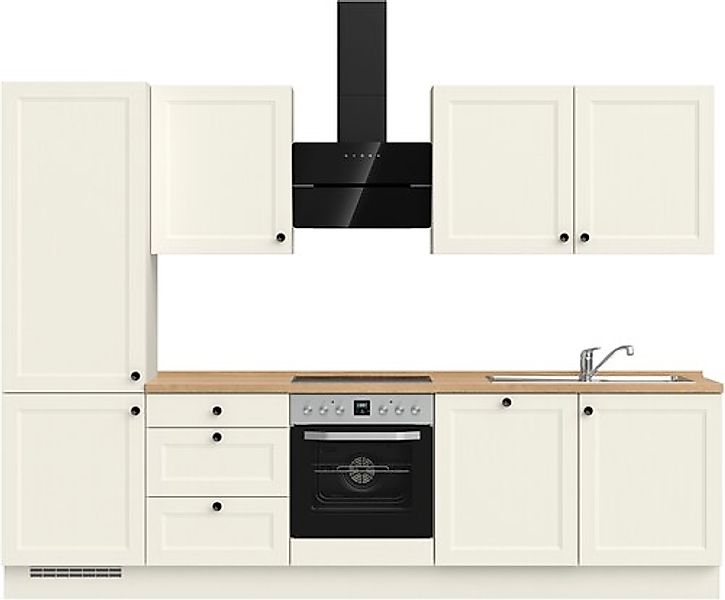 nobilia® Küchenzeile »"Cascada II"«, vormontiert, Breite 300 cm, Ausrichtun günstig online kaufen