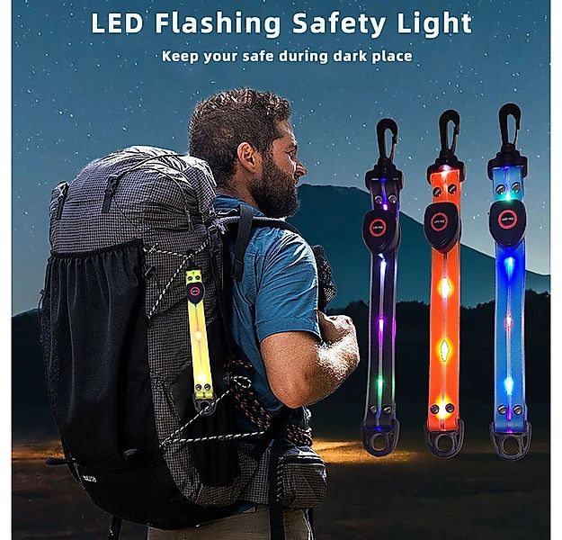 Illes-Laedchen LED Blinklicht LED Rucksack Blinklicht Leuchtband Reflektor günstig online kaufen