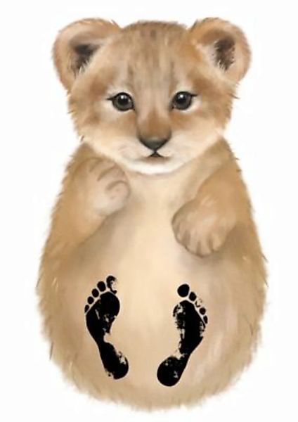 Freusel Der verschmuste Löwe: Fußabdruck-Set Babys   Enthält hochwertigen A günstig online kaufen