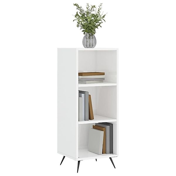 vidaXL Standregal Regalschrank Hochglanz-Weiß 34,5x32,5x90 cm günstig online kaufen
