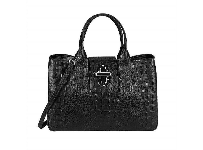 ITALYSHOP24 Schultertasche Made in Italy Damen Leder Shopper Handtasche Umh günstig online kaufen