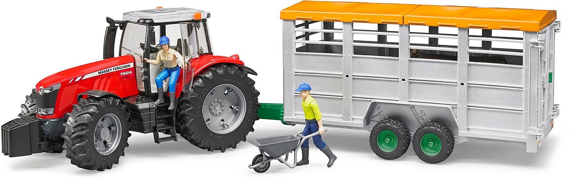 Bruder® Spielfahrzeug-Anhänger Spielfahrzeug Landwirtschaft Viehtransportan günstig online kaufen