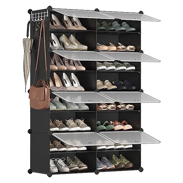 SONGMICS Schuhregal Schuhschrank, Schuhregal mit 8 günstig online kaufen