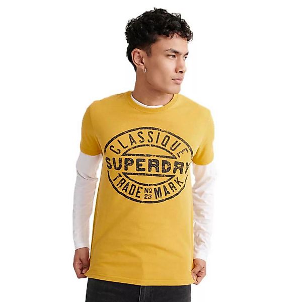 Superdry Workwear Trademark Kurzärmeliges T-shirt S Dry Nugget Gold günstig online kaufen