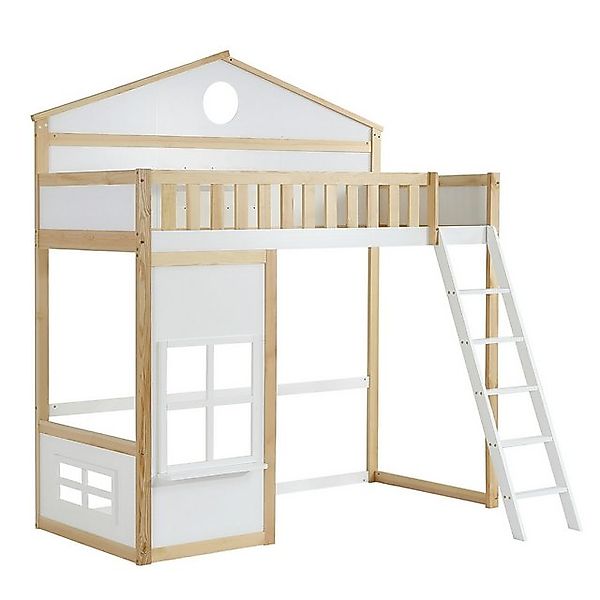 Gotagee Kinderbett Etagenbett Hausbett 90x200cm Rahmen aus Kiefer Jugendbet günstig online kaufen