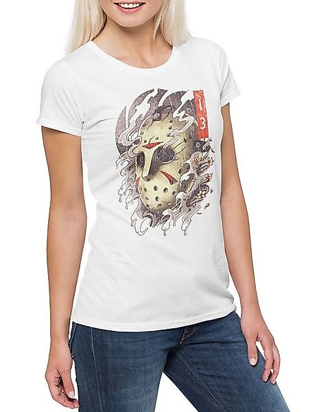 Urban Backwoods Print-Shirt The 13th Portrait Damen T-Shirt Jason Halloween günstig online kaufen