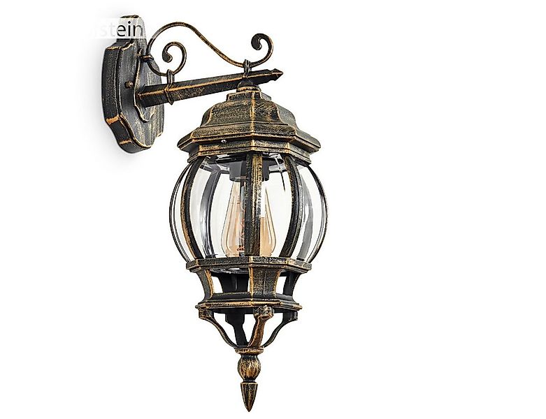 hofstein Außen-Wandleuchte »Meyen« Wandlampe abwärts aus Metall/Glas in Bra günstig online kaufen