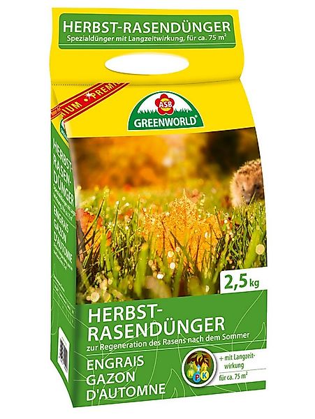 ASB Greenworld Rasendünger ASB Greenworld Herbst-Rasendünger 2,5 kg günstig online kaufen
