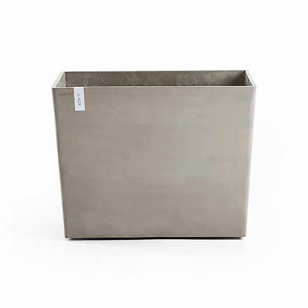 Ecopots Pflanztopf Paris Rollen Braungrau 85 cm x 40 cm x 65 cm günstig online kaufen