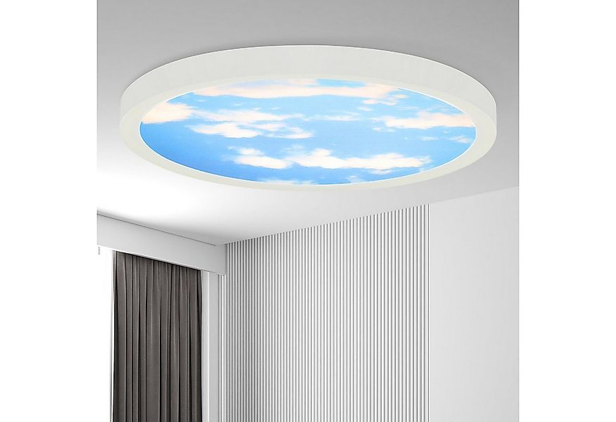 Nettlife LED Deckenleuchte Himmel Design 23cm Deckenlampe 4000K, LED fest i günstig online kaufen