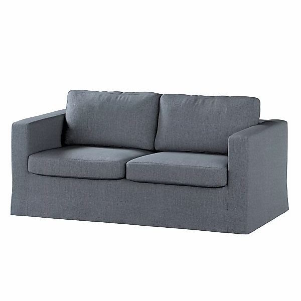 Bezug für Karlstad 2-Sitzer Sofa nicht ausklappbar, lang, grau, Sofahusse, günstig online kaufen