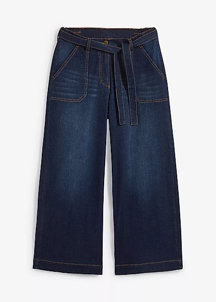 7/8-High Waist Ultra-Soft-Jeans mit High-Waist-Bequembund, Loose-Fit günstig online kaufen