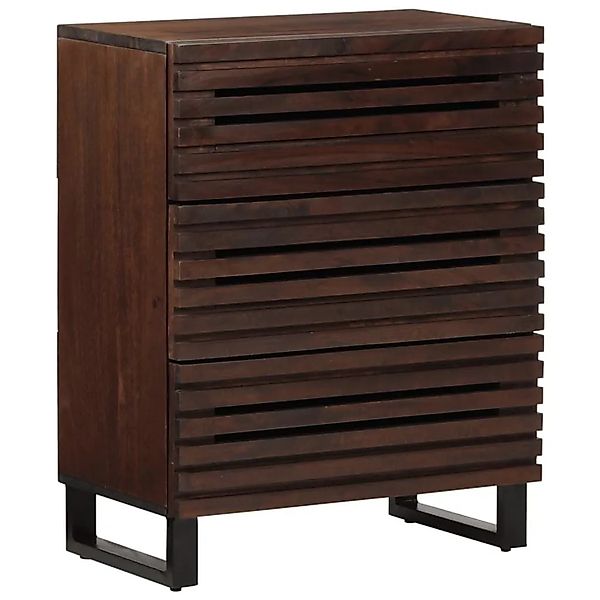 vidaXL Sideboard Braun 60x34x75 cm Massivholz Mango 377453 günstig online kaufen