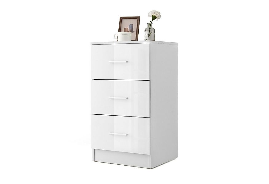 COSTWAY Nachttisch (1-St), mit 3 Schubladen, Büroschrank Beistelltisch 37x3 günstig online kaufen