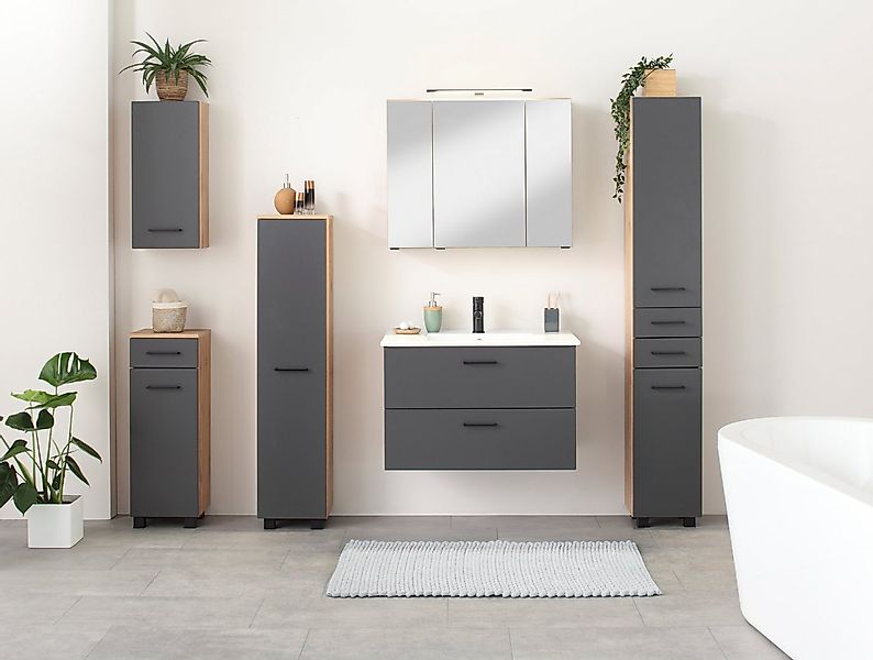 welltime Waschtisch Trento Badezimmerschrank mit Becken Bestseller, Badmöbe günstig online kaufen