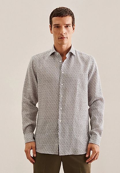 seidensticker Businesshemd "Regular" Regular 1/1 Kentkragen Kleinmuster günstig online kaufen