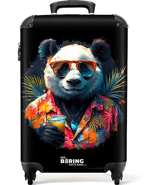NoBoringSuitcases.com© Hartschalen-Trolley Panda als tropische Straßenkunst günstig online kaufen