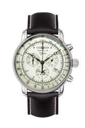 ZEPPELIN Chronograph 100 Jahre Fliegeruhr Lederband günstig online kaufen