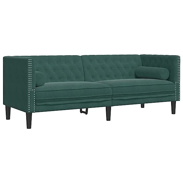 vidaXL Sofa Chesterfield-Sofa mit Nackenrollen 3-Sitzer günstig online kaufen