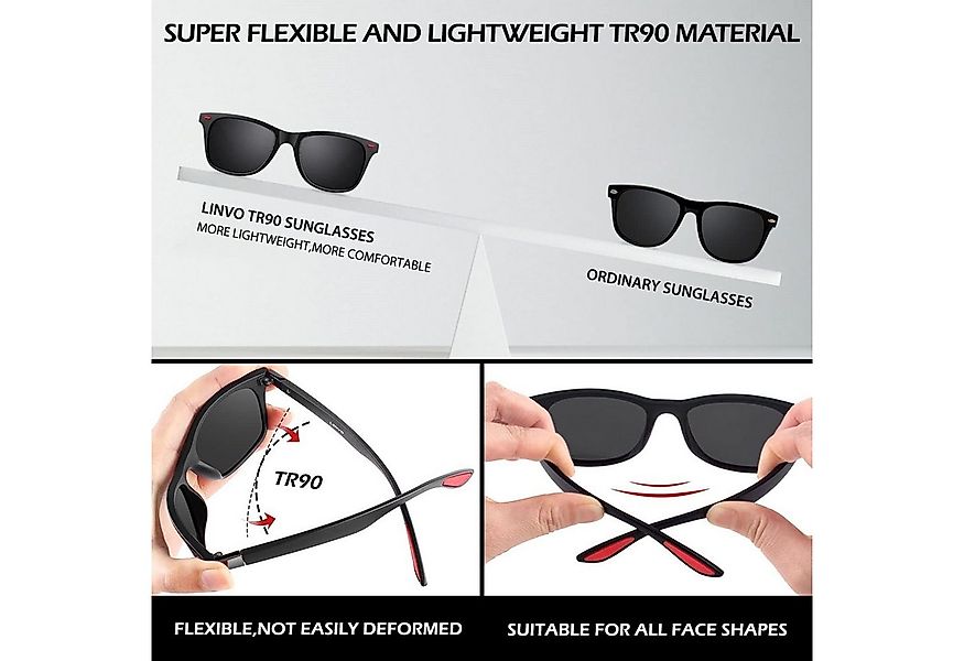 XDeer Retrosonnenbrille Polarisierte Sonnenbrillen für Männer und Frauen, P günstig online kaufen