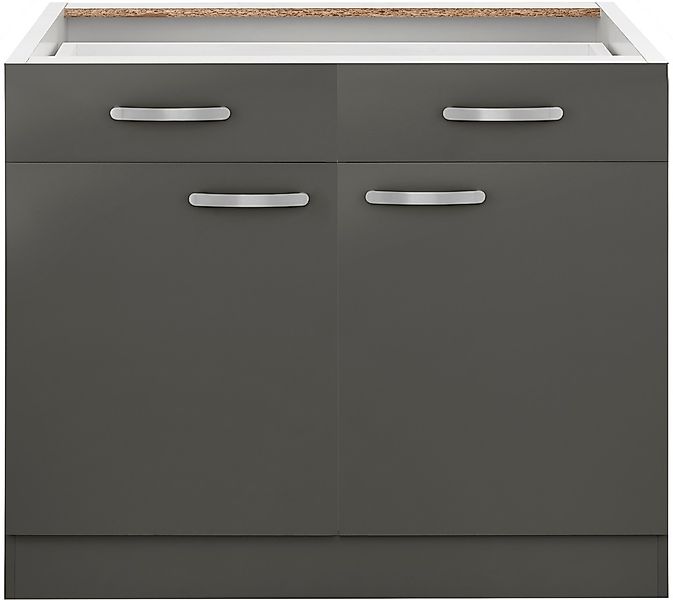 wiho Küchen Unterschrank »Kansas«, 100 cm breit, ohne Arbeitsplatte günstig online kaufen