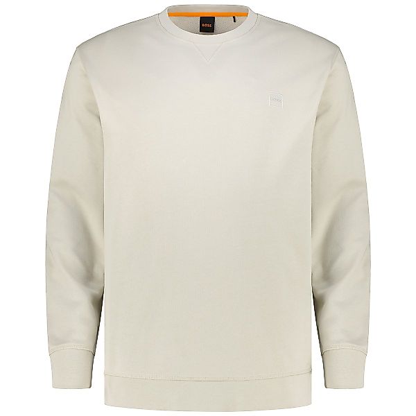 BOSS Sweatshirt aus Biobaumwolle Farbe beige Größe: 3XL günstig online kaufen