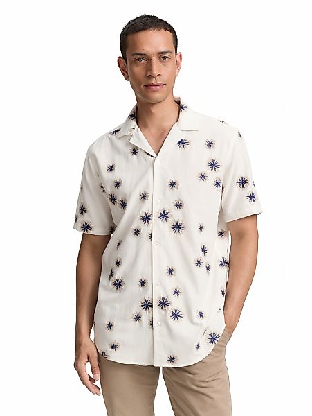 TOM TAILOR Kurzarmhemd, mit floralen Prints und Viskose günstig online kaufen