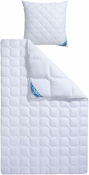 fan Microfaserbettdecke + Kopfkissen "Kansas, 2tlg.-Set mit Kissen 80x80 cm günstig online kaufen