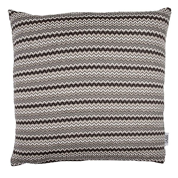 Kissenhülle Noah 45x45cm - mehrfarbiger Jacquardgewebe mit Zickzackrapport günstig online kaufen