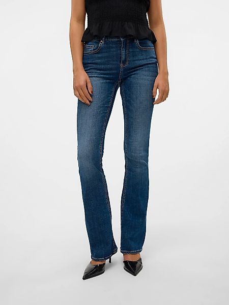 Vero Moda Bootcut-Jeans "VMFLASH MR FLARED JEANS LI3110 GA NOOS" Baumwollmi günstig online kaufen