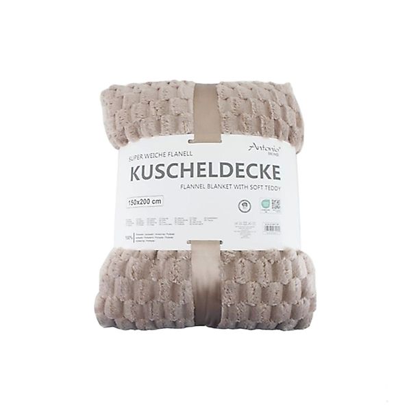 Wohndecke Premium Kuscheldecke » Waffeloptik Wohndecke, günstig online kaufen
