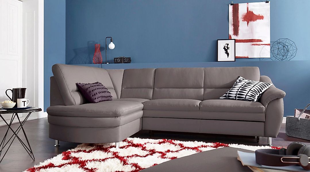 sit&more Ecksofa "Cardoso L-Form", mit Federkern, wahlweise mit Bettfunktio günstig online kaufen